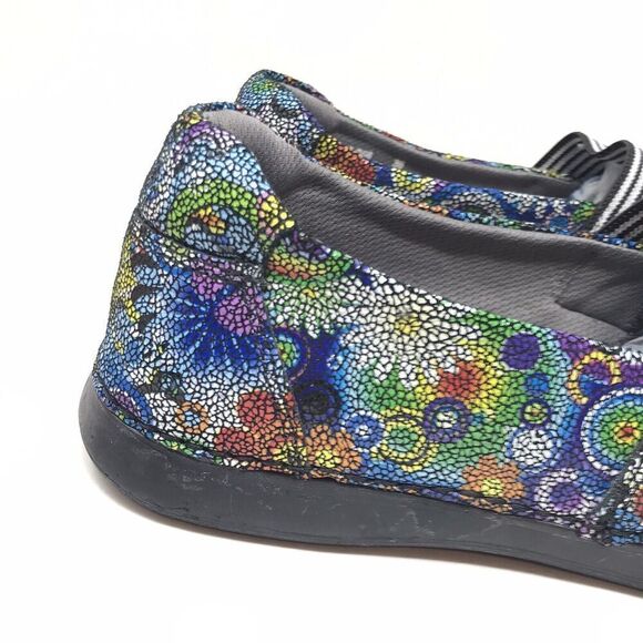 Alegria Glee Hippie Chic Clogs Womens Size 36 6-6.5 Floral Flower Slip On Career - Picture 2 of 12